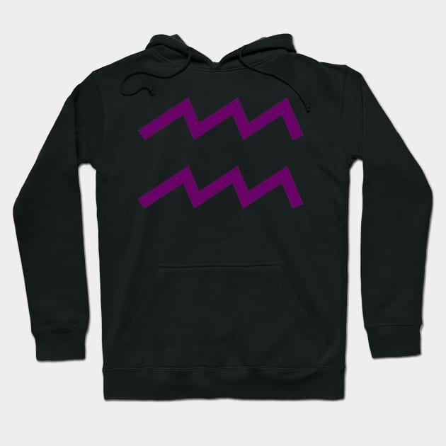 Purple Aquarius Hoodie by GardenGnostic